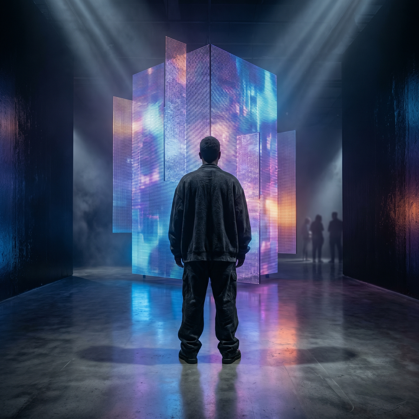 digital art galleries in 2026 — glowing new media installation in white gallery space
