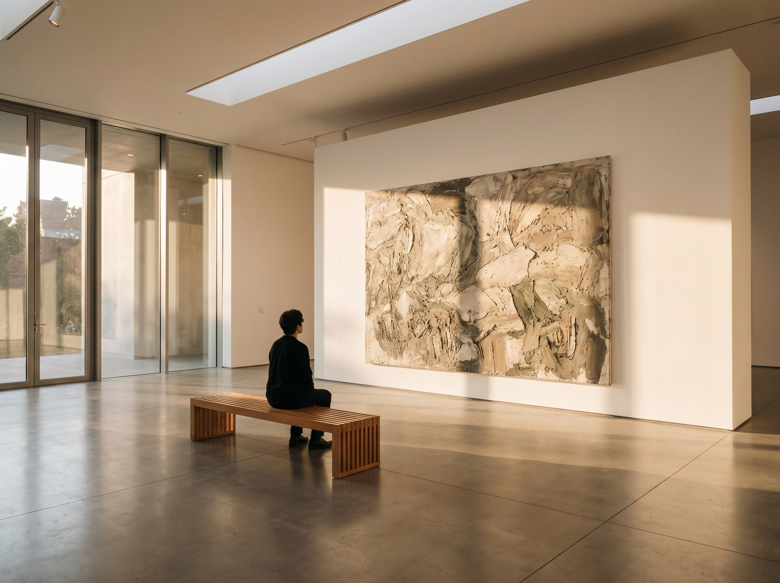 why art galleries matter in 2026 — solitary visitor contemplating art in a sunlit white gallery
