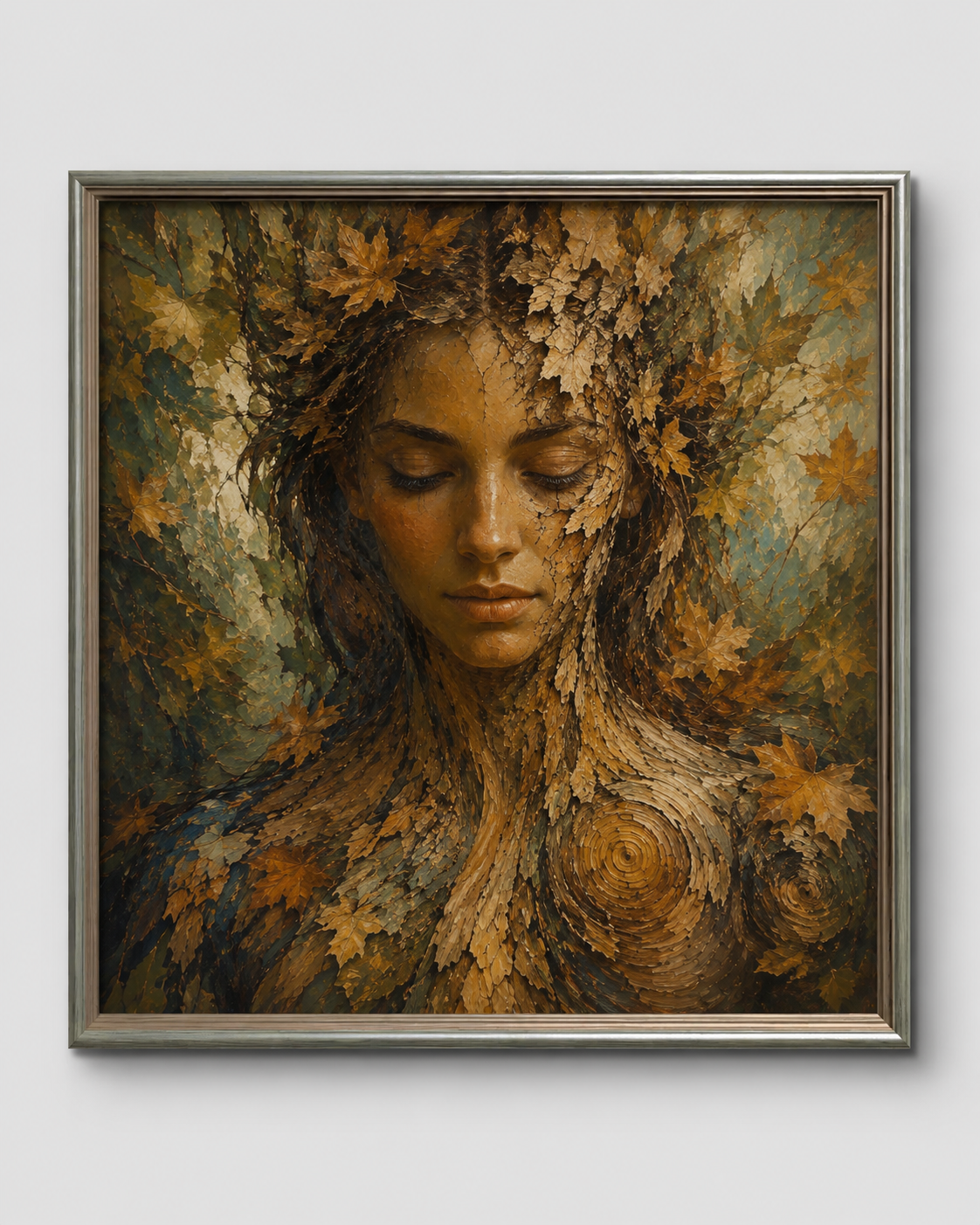 Nature inspired artwork by Patrycja Joanna Sikorska exploring trees, humanity and interconnected living systems