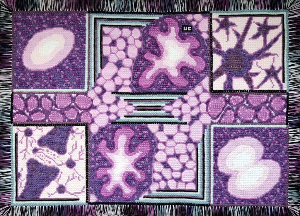 Anya Isac: Reimagining Double Cross Stitch Through Contemporary Embroidery Art – artwork