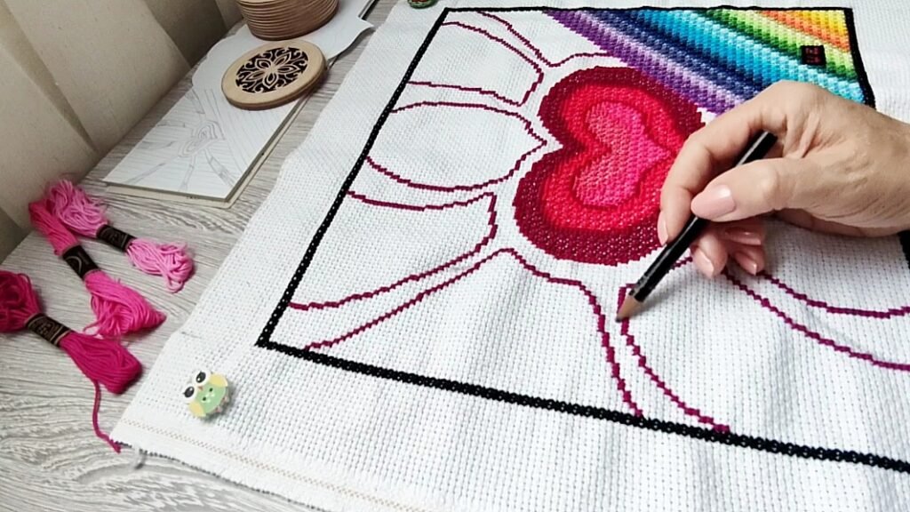 Anya Isac: Reimagining Double Cross Stitch Through Contemporary Embroidery Art – artwork
