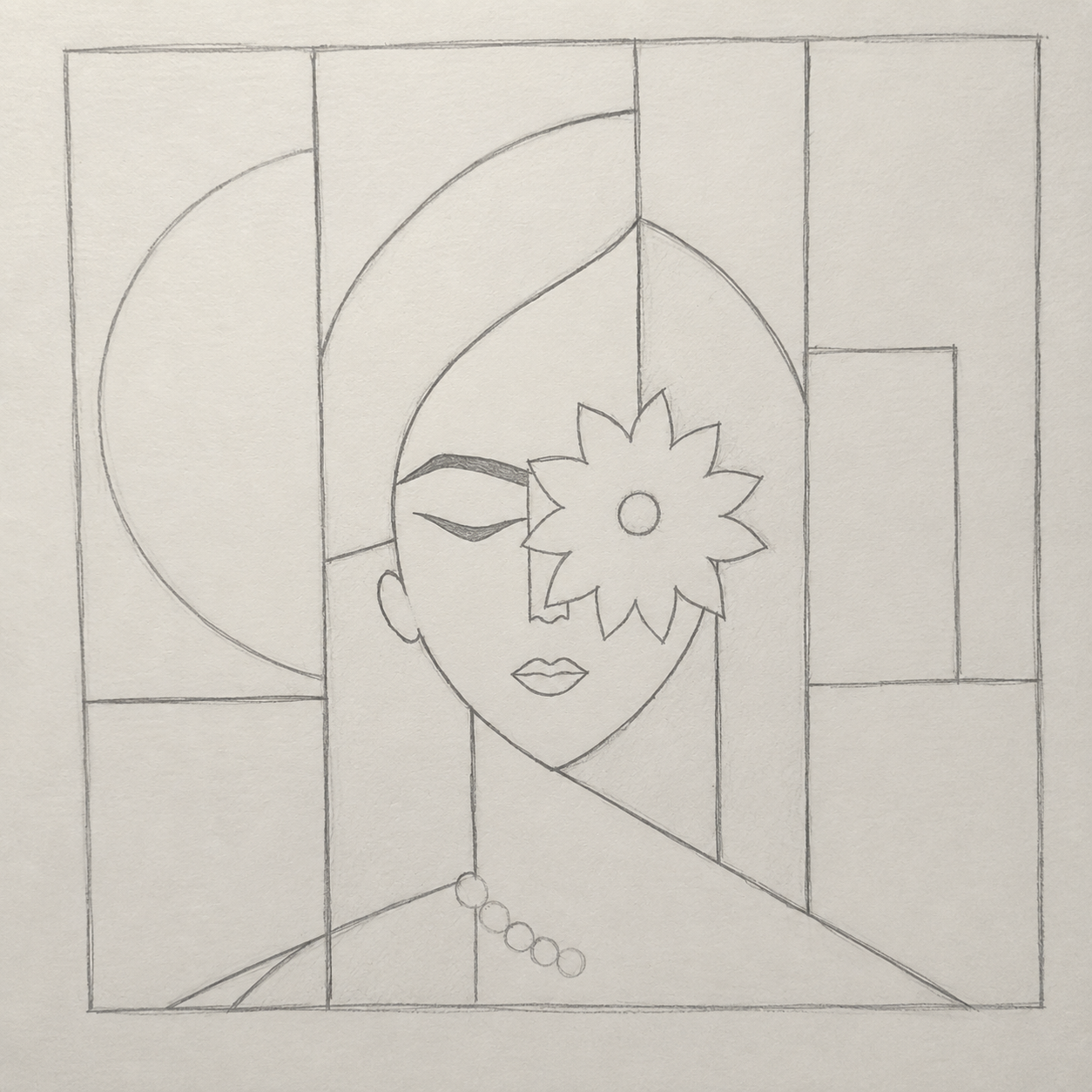 Cubist influenced contemporary artwork by Nissfa