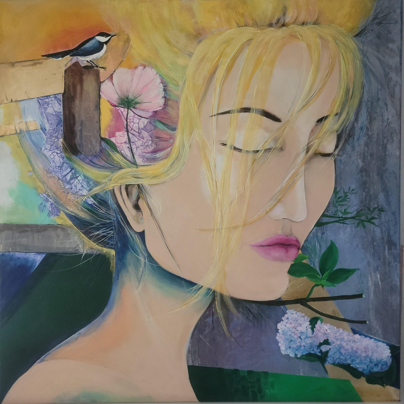 Expressive figurative painting by Frederica Henrieta Lecornu